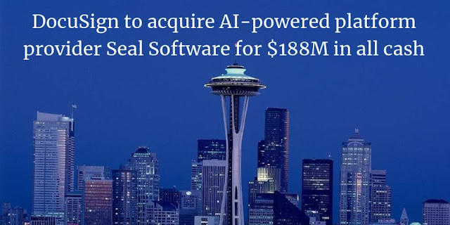 DocuSign to acquire AI-powered platform provider Seal Software for $188M in all cash deal