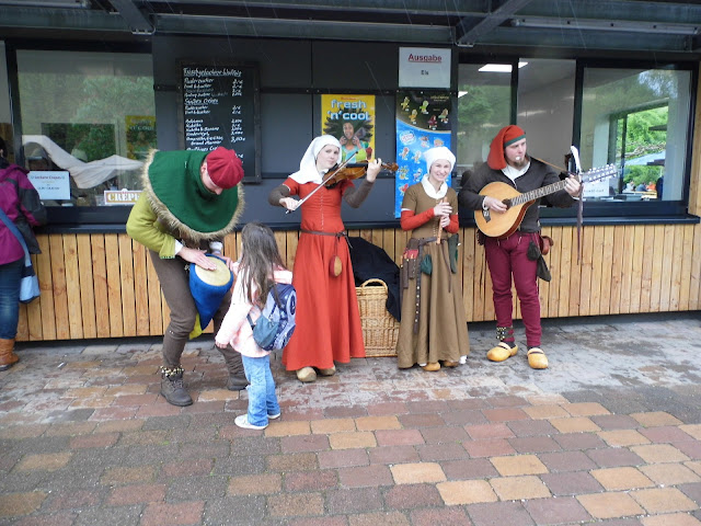 Medieval band at the Gartenschau in Kaiserslautern