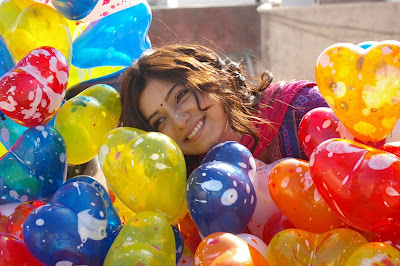 Actress Samantha with Colorful Balloons 