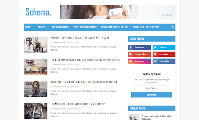  Download Free Schema Niche Blogger Template is a premium looking and professionally desig Schema Niche Blogger Template