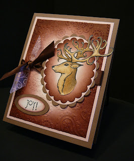 Handmade Christmas card featuring Unity stamps