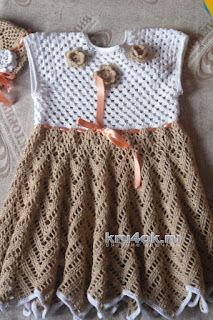 lacy crochet baby dress pattern