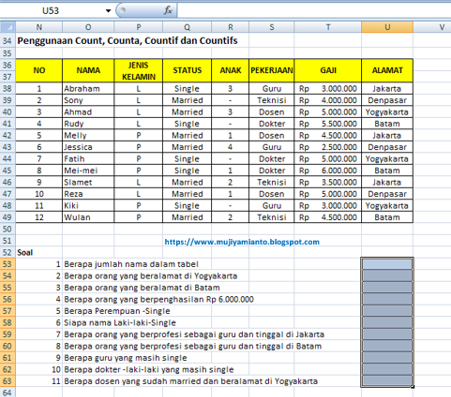 soal excel