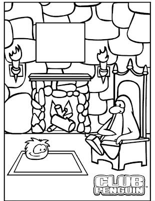 Club Penguin Coloring Pages on The Club Penguin Club House Blog  The Club Penguin Club House Shop