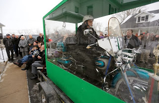 billy standley funeral with his bike