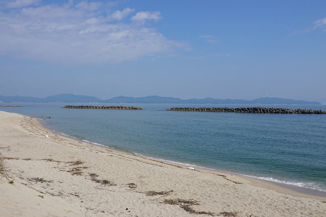 鳥取県米子市両三柳　海岸の風景