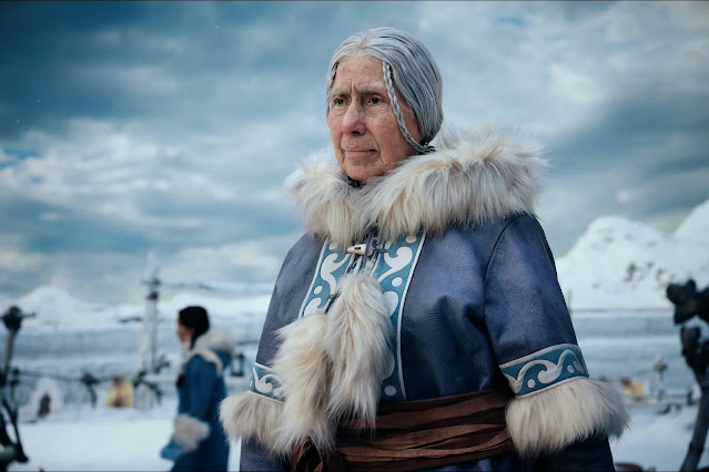 Avatar: The Last Airbender. Casey Camp-Horinek as Gran Gran in season 1 of Avatar: The Last Airbender. Cr. Robert Falconer/Netflix © 2023