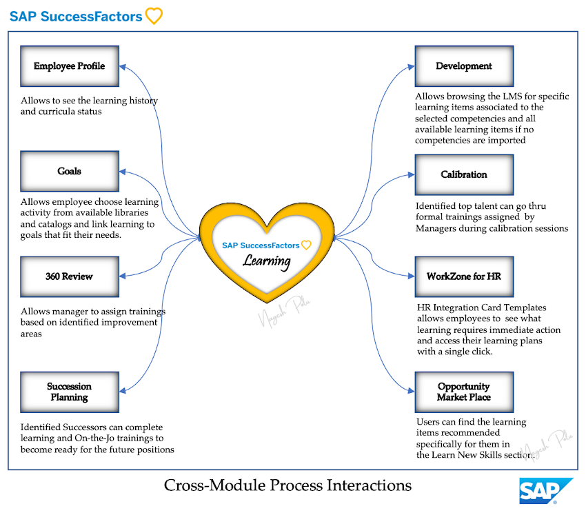 Key Process Interactions Between SuccessFactors LMS and other modules