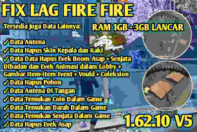 Fix Lag Free Fire 1.62.10 V5