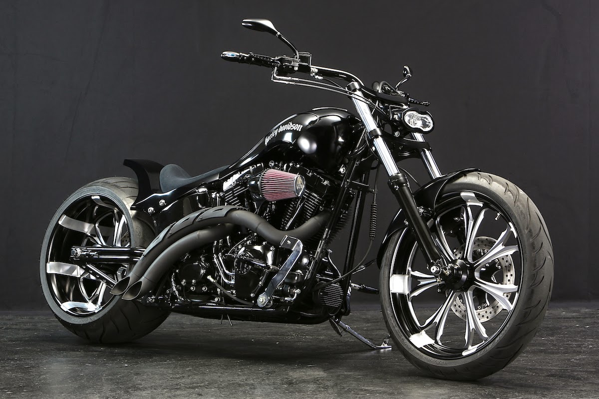 Racing Caf  Harley  Twin  Cam  Softail  Mother Lake by Bad Land