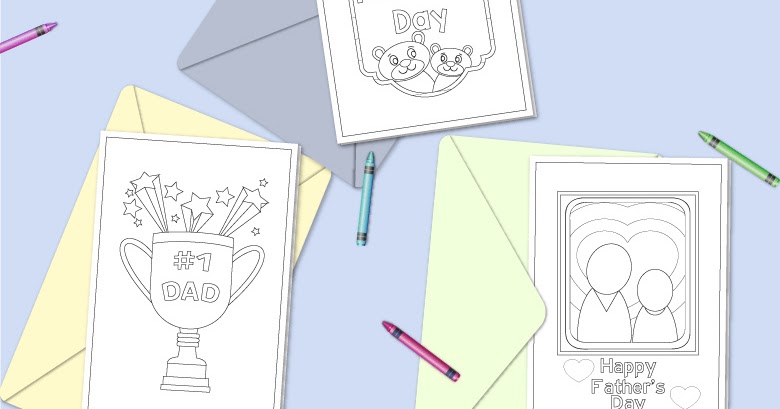 printable father s day cards to color messy little monster