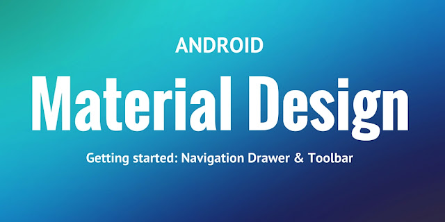Android navigation drawer with material design