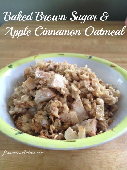 Baked Brown Sugar & Apple Cinnamon Oatmeal