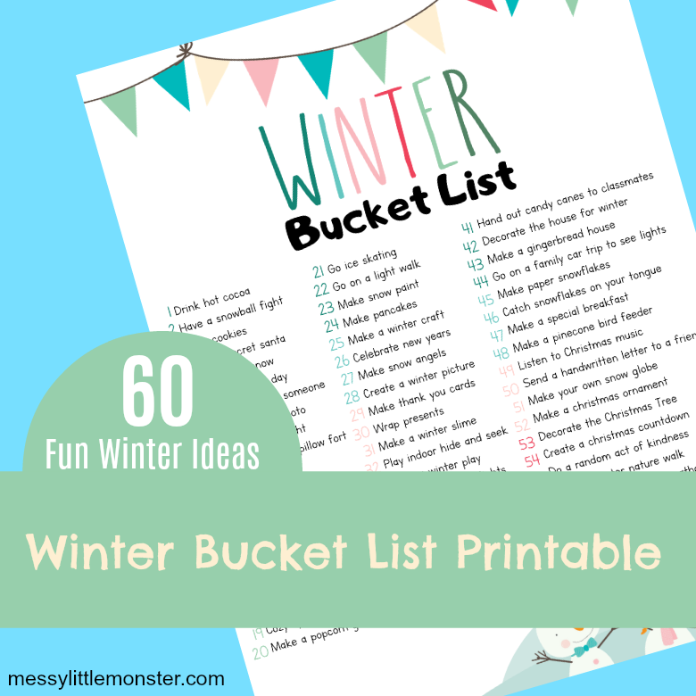 winter bucket list for kids