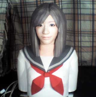 Japanese Schoolgirl PC Case Papercraft