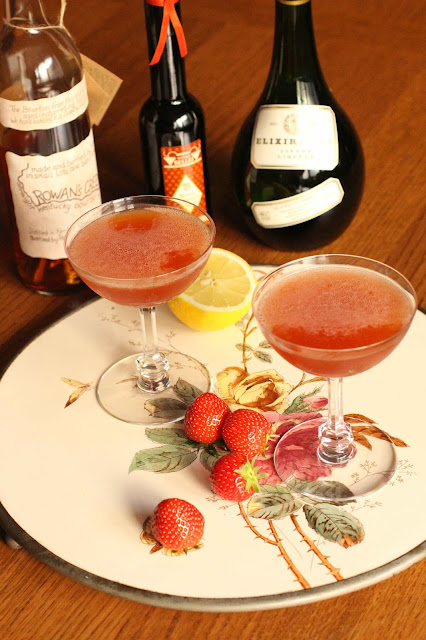 cocktail fraises bourbon