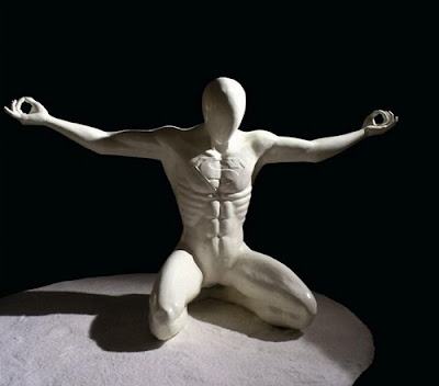 Sculptures of Superheros by Adrian Tranquilli