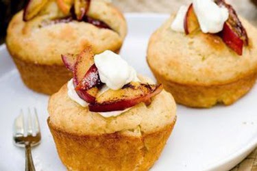 Peach Sour Cream Muffins