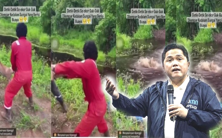  Erick Sebut Kasus Pekerja Lempar Anjing ke Buaya Tindakan Biadab