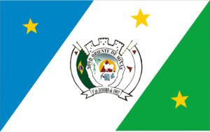 Bandeira de Novo Oriente de Minas - MG