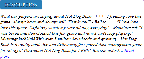 Hot Dog Bush game review