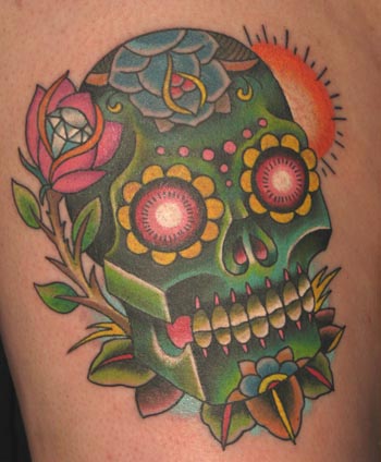 mexican skull tattoos. mexican day of the dead