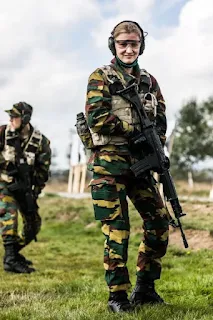 Princess Elisabeth of Belgium military training