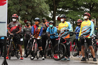 Pangdam II/Sriwijaya Gowes Bersama Ketua Komisi I DPR RI