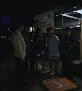 Agar Situasi Kamtibmas Kondusif, Polsek Angsana lPolres Pandeglang Laksanakan Patroli Malam 
