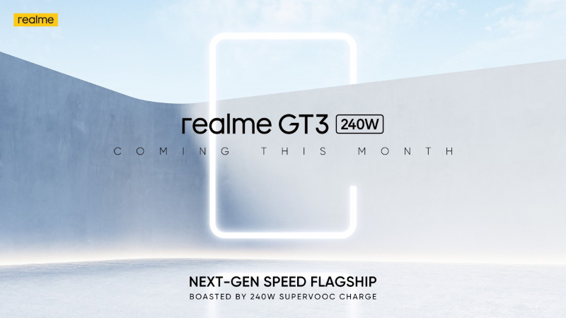 realme GT 3 w/ 240W fast charging to launch in February!