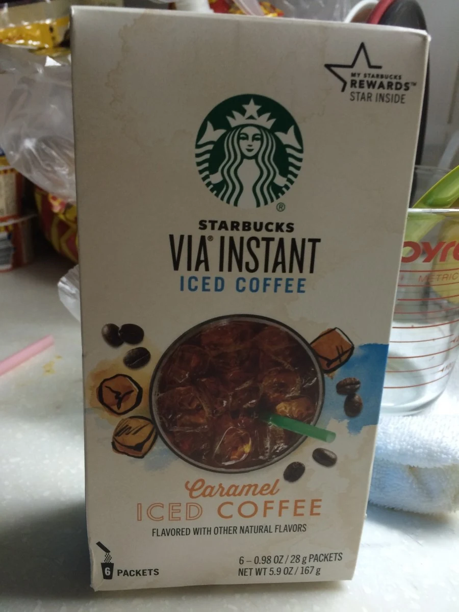 스타벅스 비아 아이스 커피 카라멜 인스턴트, strabucks via instant iced coffee caramel, 비타트라직구, vitatra