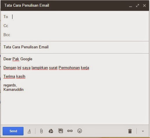 Tata Cara Penulisan Email Yang Baik dan Benar