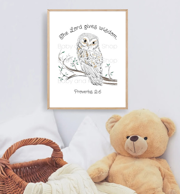 Owl Theme Scripture Printable