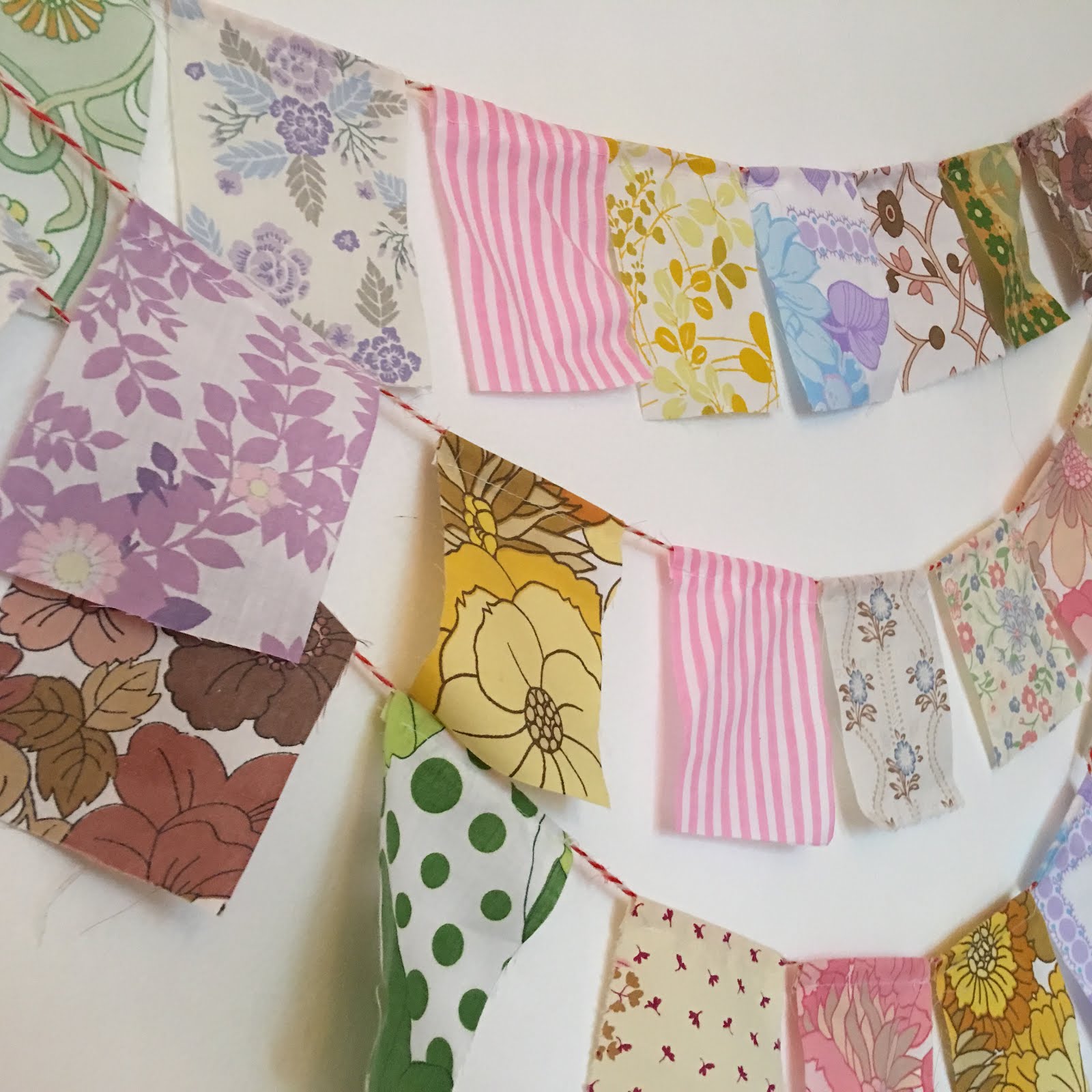 Vintage Fabric Bunting