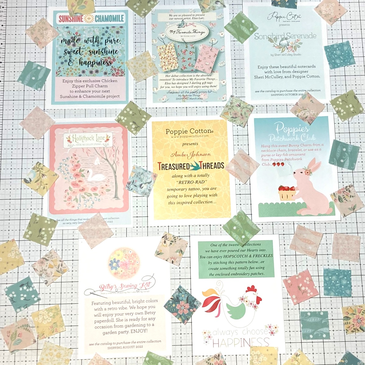 Poppie Cotton B's Sewing Kit Fabric Collection Little 
