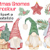 Christmas Gnomes Watercolour | belle clipart a tema natalizio