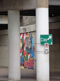 Clay Street exit from Allen Parkway inbound 