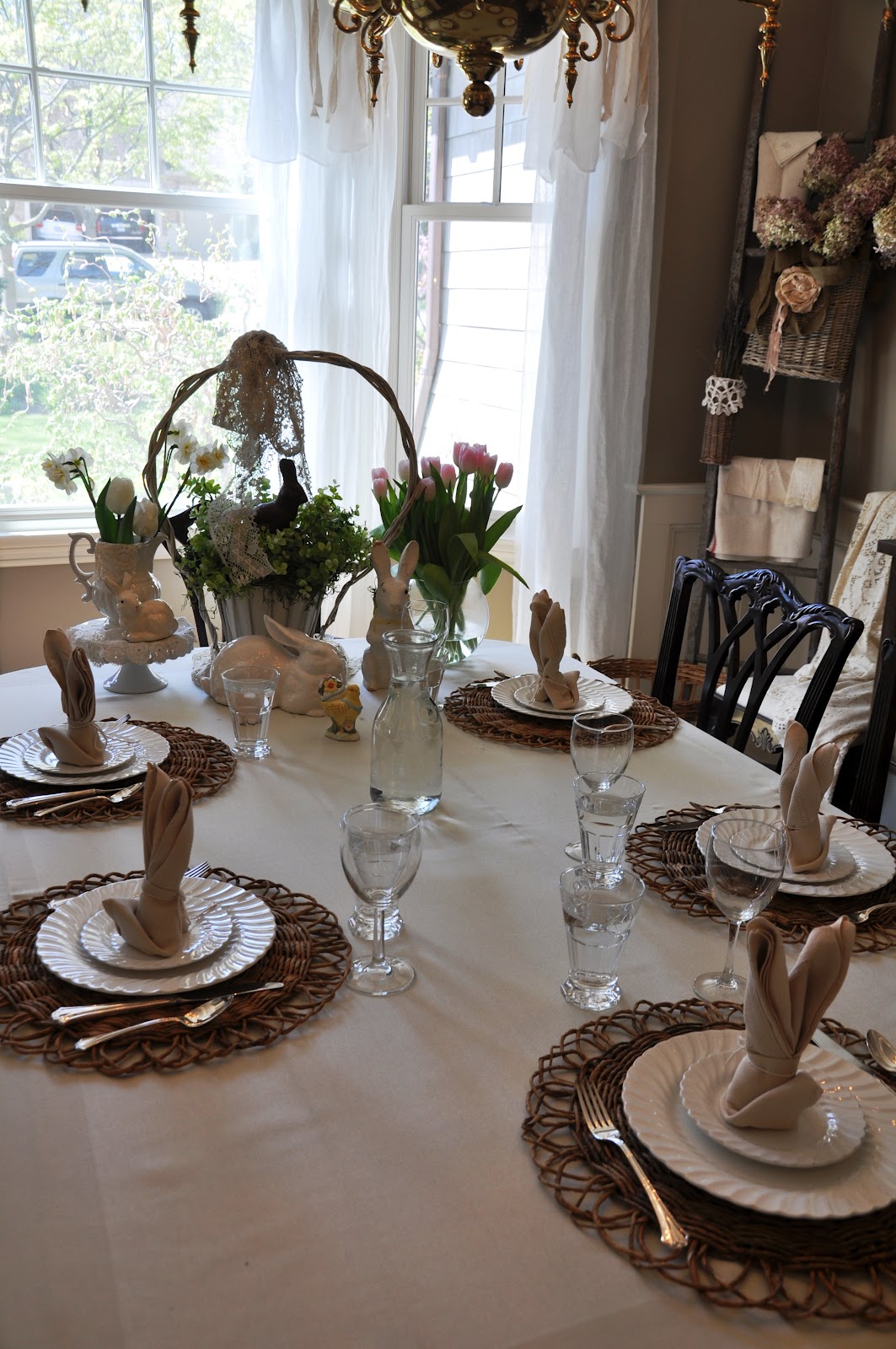 Serendipity Refined Blog: Simple Easter Dinner Table Setting
