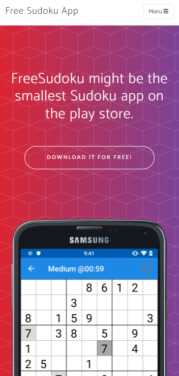 Free Sudoku App: Freesudokuapp.com is online