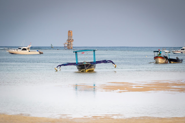 Lungomare e spiaggia di Sanur, Bali