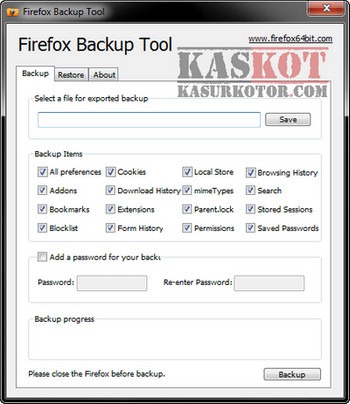 Cara Backup dan Restore Browser Firefox