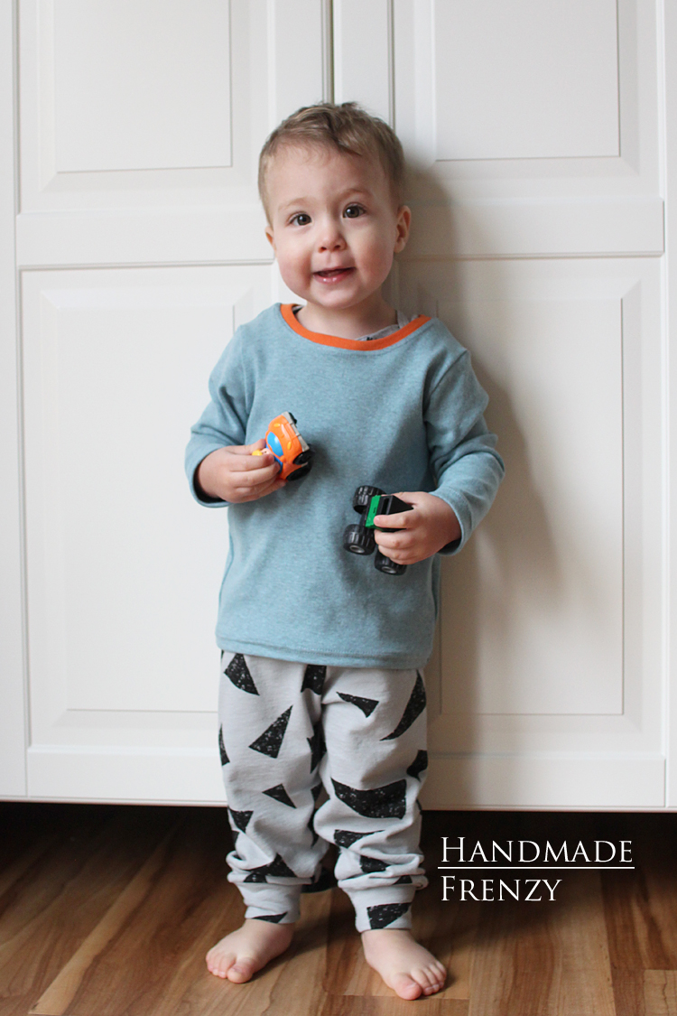 Brindille & Twig Cuff Pants + Titchy Threads Rowan Tee // Sewing For Boys