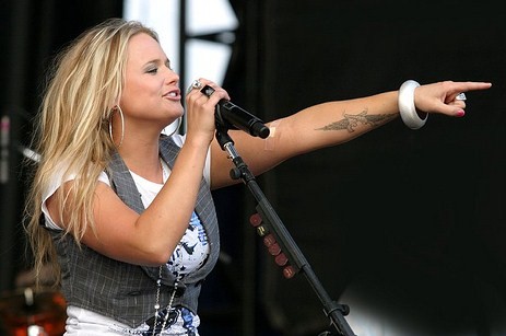 Miranda Lambert has a single tattoo which is located on her left inner