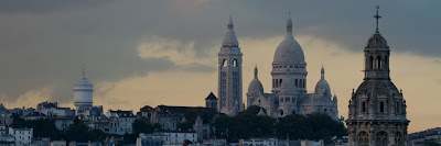 A panoramic view of Sacre Coeur - Paris, France