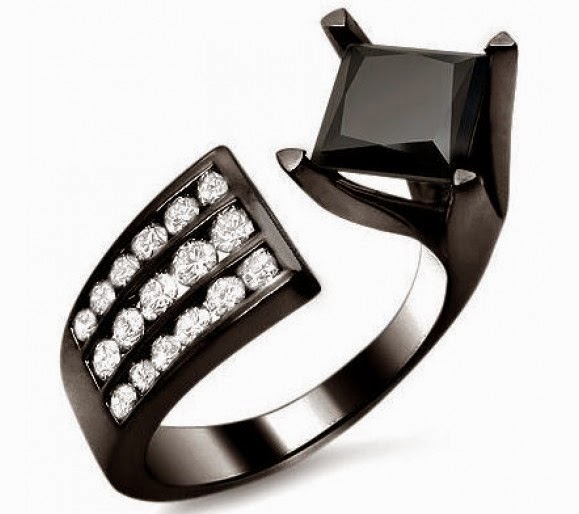 most expensive and elegant wedding rings black