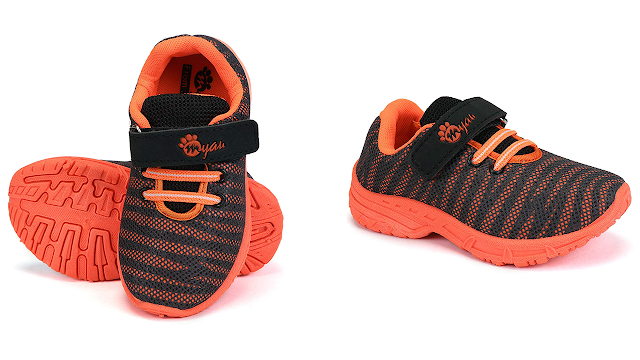 MYAU Boys and Girls Mesh Velcro Running Shoes