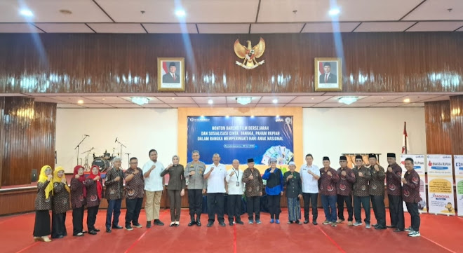 Moment Hari Anak Nasional, Polres Pematangsianțar Nobar Film Bersejarah 