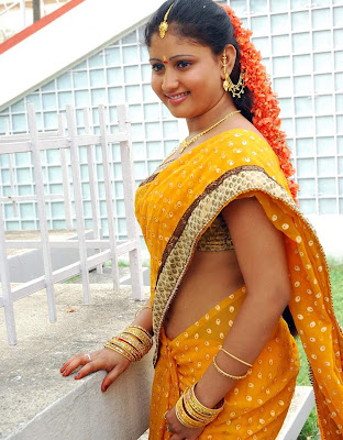 Actress Amrutha Valli In Hot Saree Photos Gallery