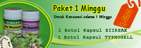 paket obat kanker 1 minggu 1 botol ziirzax ekstrak daun sirsak dan 1 botol typhogell ekstrak keladi tikus paket pengobatan kanker untuk satu minggu dari de nature indonesia