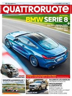 Quattroruote 760 - Dicembre 2018 | ISSN 0035-5917 | TRUE PDF | Mensile | Motori | Prove su Strada | Automobili | Listino Prezzi
Quattroruote è una rivista mensile italiana di automobilismo, fondata dall'imprenditore marchigiano Gianni Mazzocchi nel febbraio 1956, con l'obiettivo di creare una rivista per il «guidatore medio», ben presto divenuta la più venduta in Italia nel suo genere. Negli anni ha esteso la sua diffusione, stringendo accordi con diverse testate internazionali, in nazioni quali Russia, Cina, Romania e nel 2007 in Inghilterra, inaugurando una partnership con Top Gear.